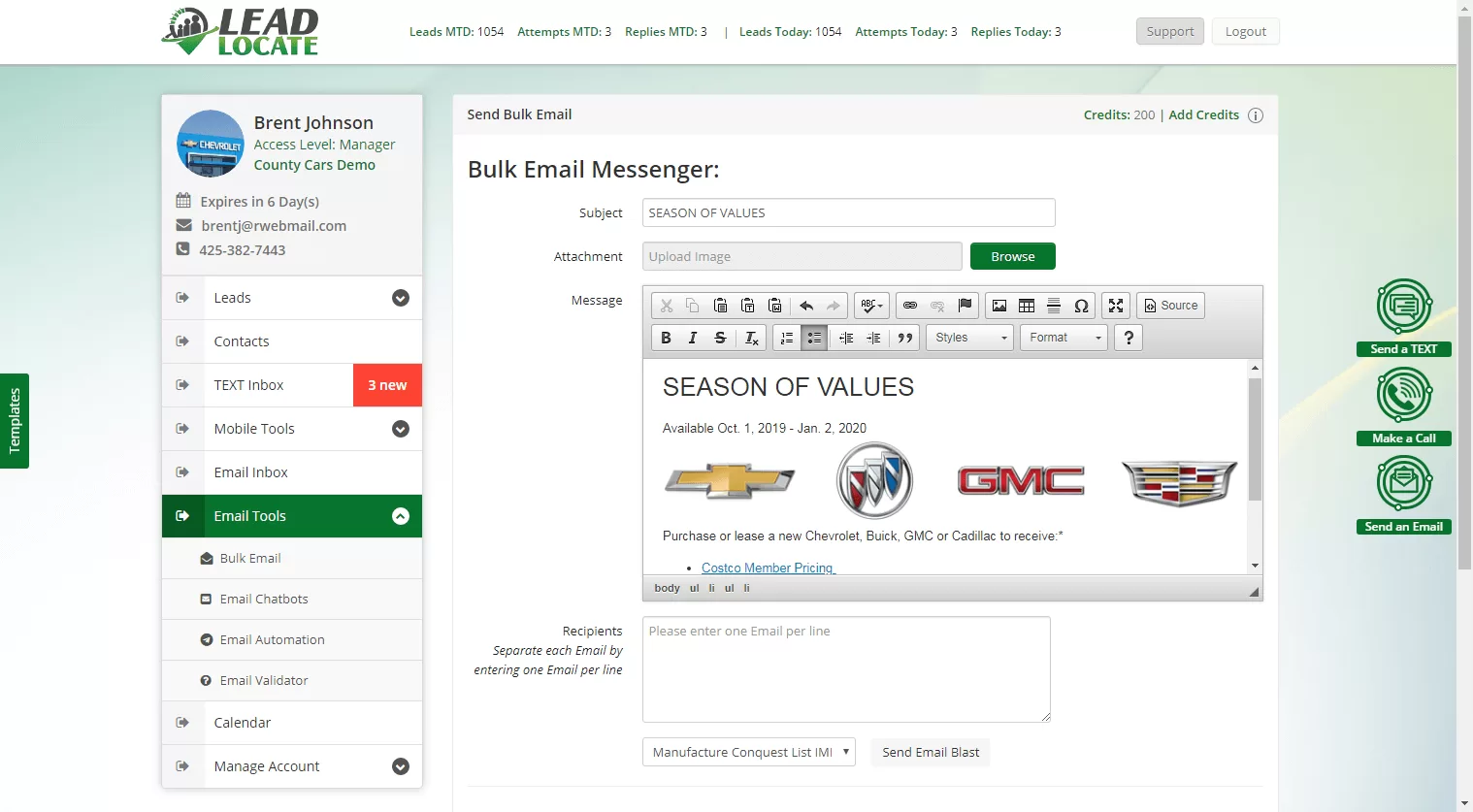 Auto dealer software by LeadLocate