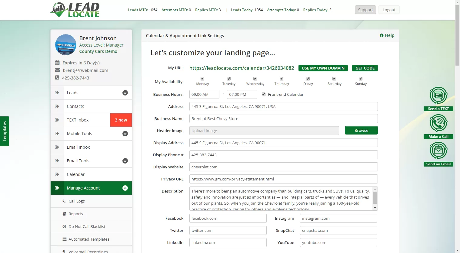 Auto dealer software by LeadLocate