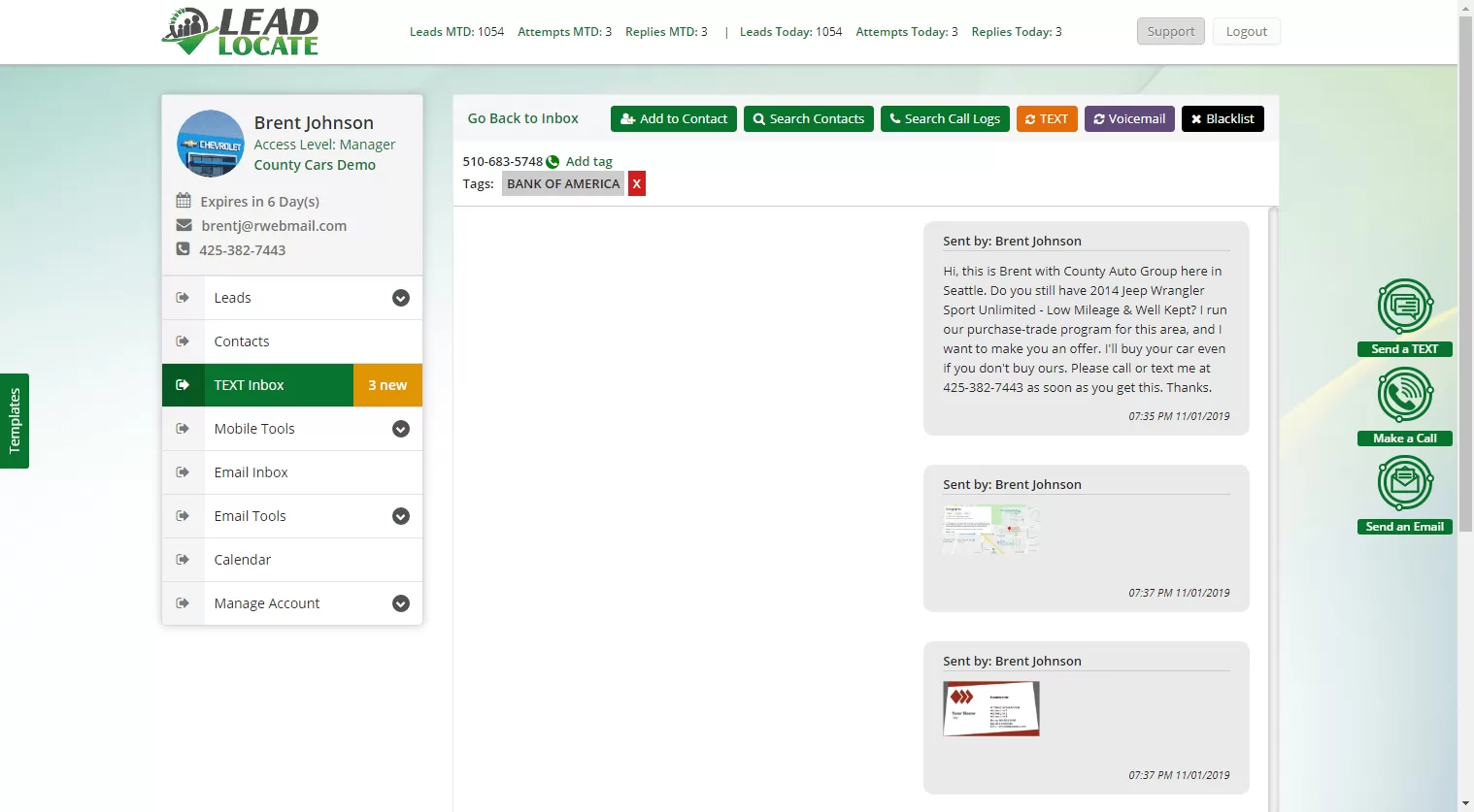 Auto dealer software by LeadLocate