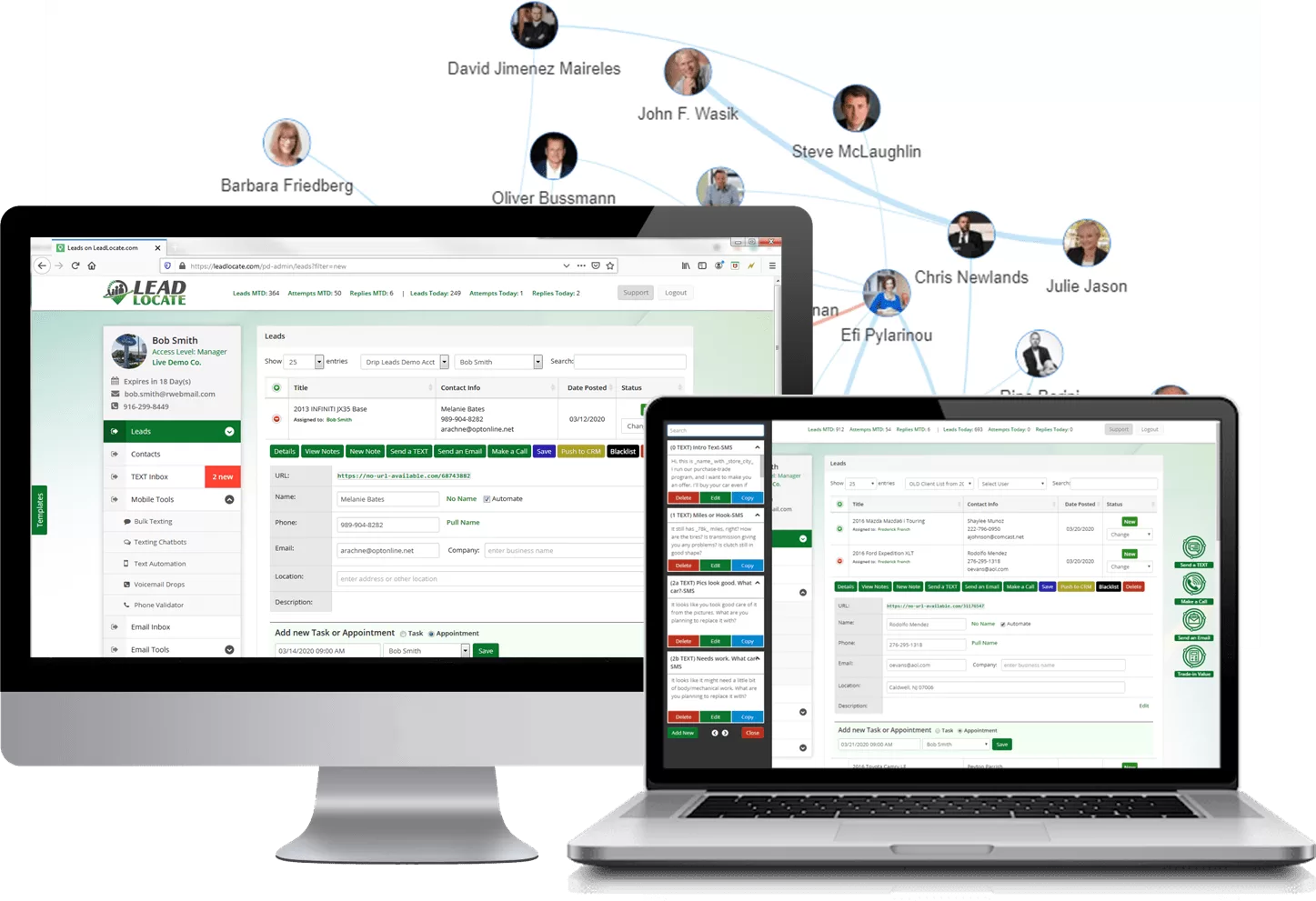Automotive car sales prospecting CRM