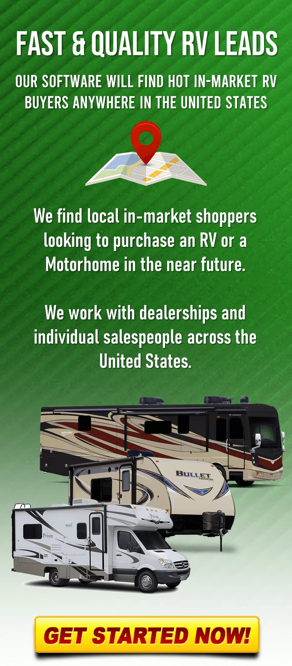 Fast and quality RV motorhome leads