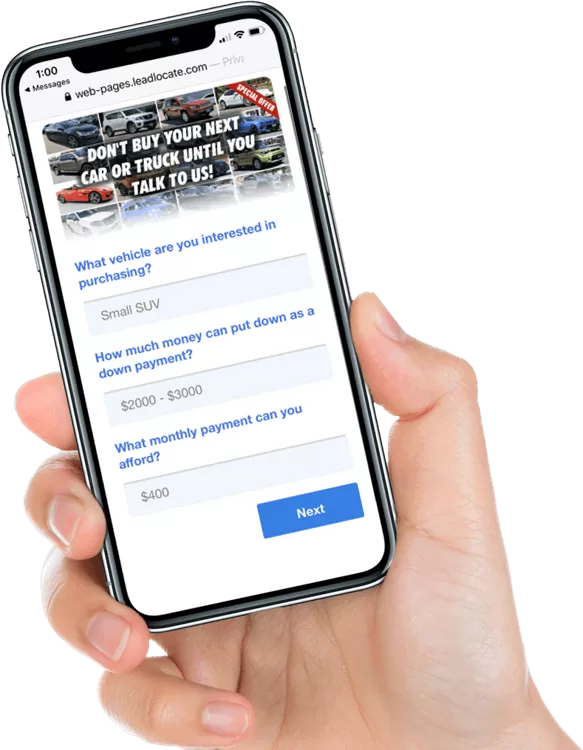 Car sales leads