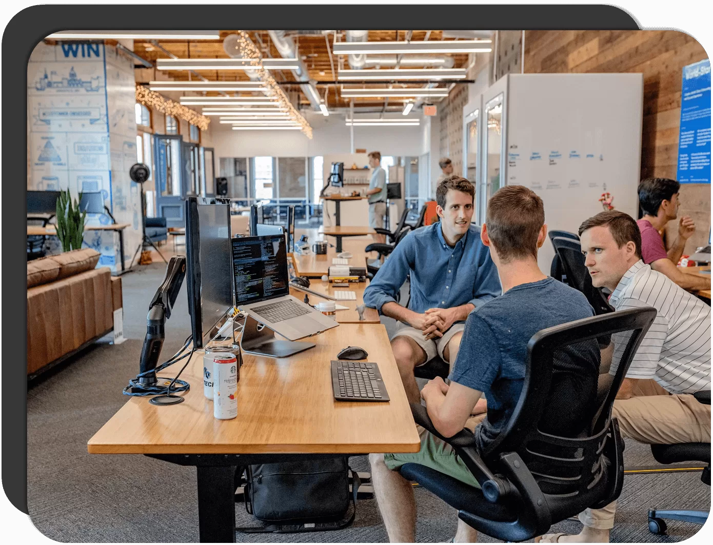 LeadLocate sales team at the office