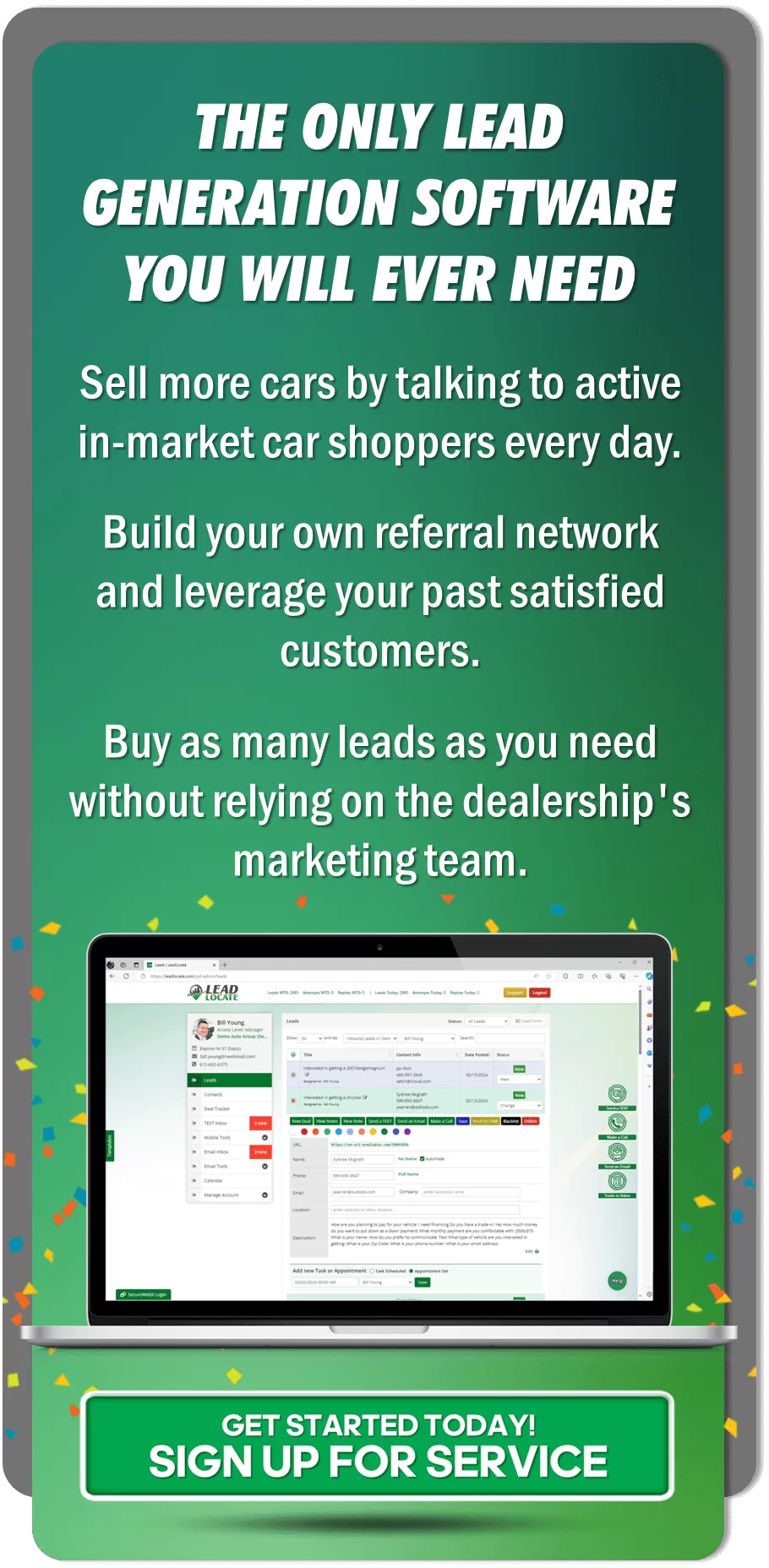 Car buyer leads