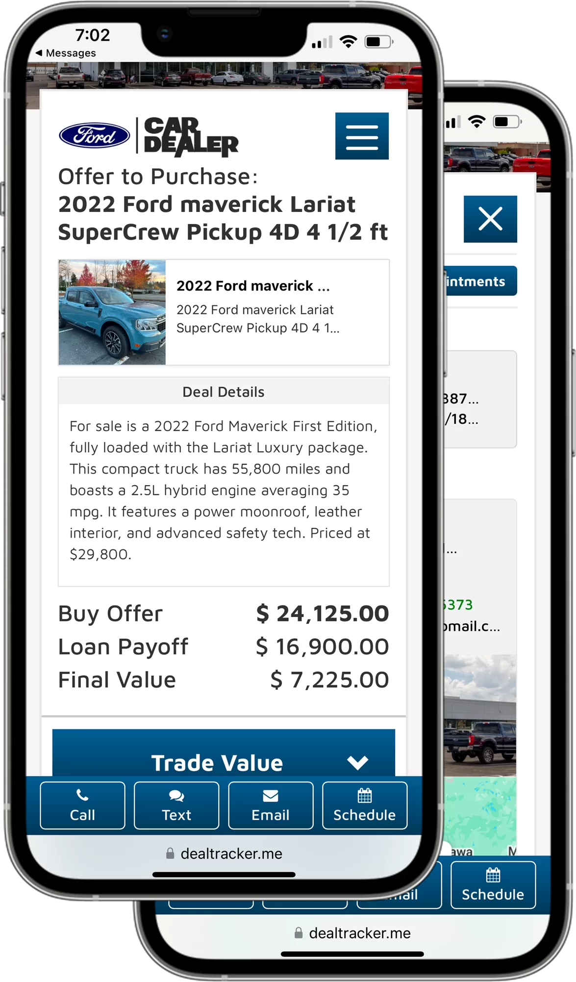 Vehicle acquisition software